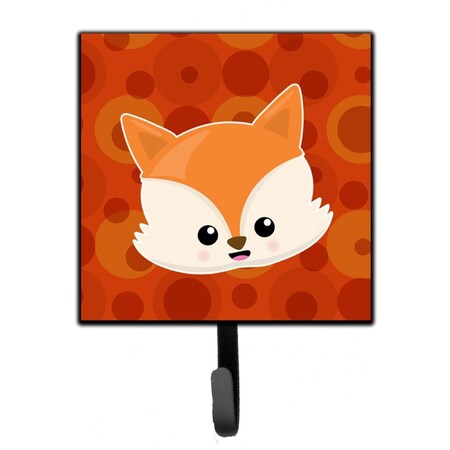 Jensendistributionservices Baby Fox Face Polkadots Leash or Key Holder MI1654378